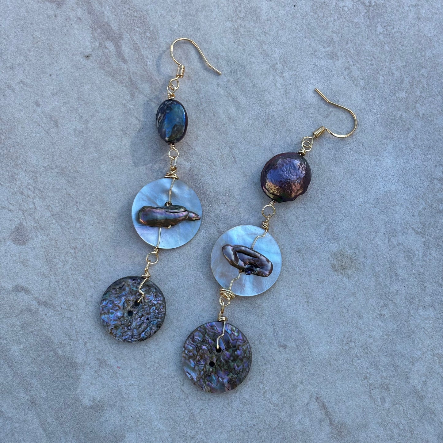 Gemstone Drop Earrings