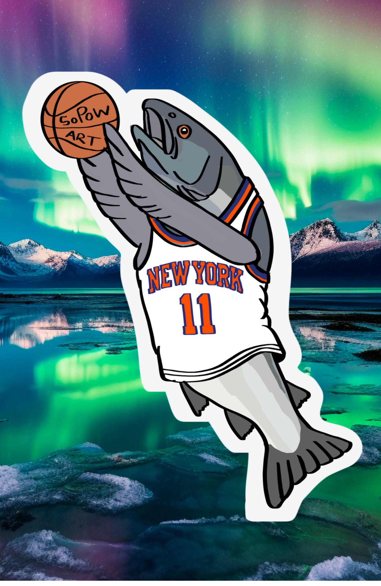 Salmon Shooter  Vinyl sticker