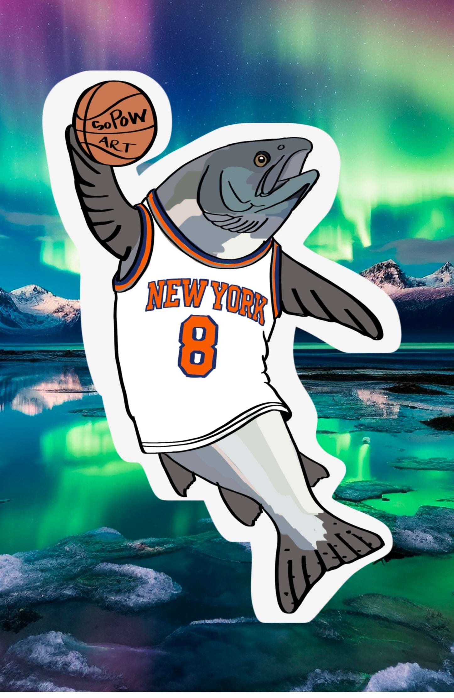 OG Salmon Baller Vinyl Sticker