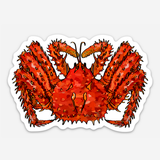 King Crab Vinyl Sticker