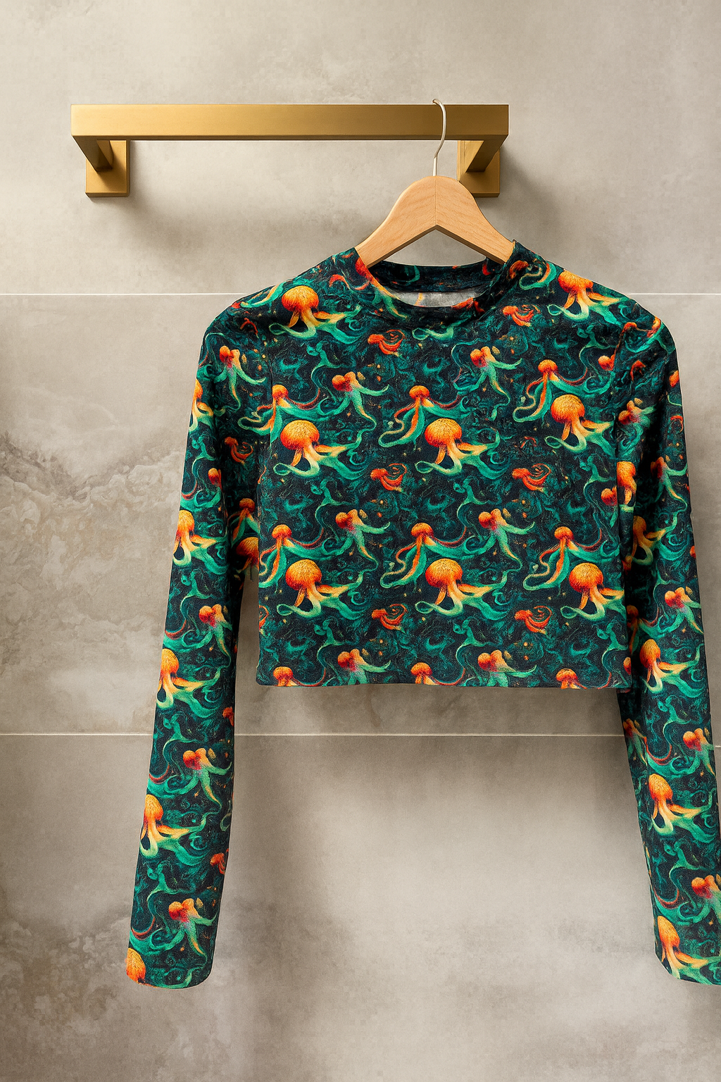 Bright Octopus Swimwear Top