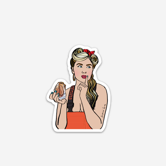 Oyster Babe Vinyl Sticker