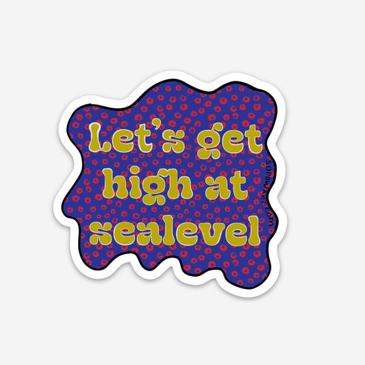 Sea Level Vinyl Sticker