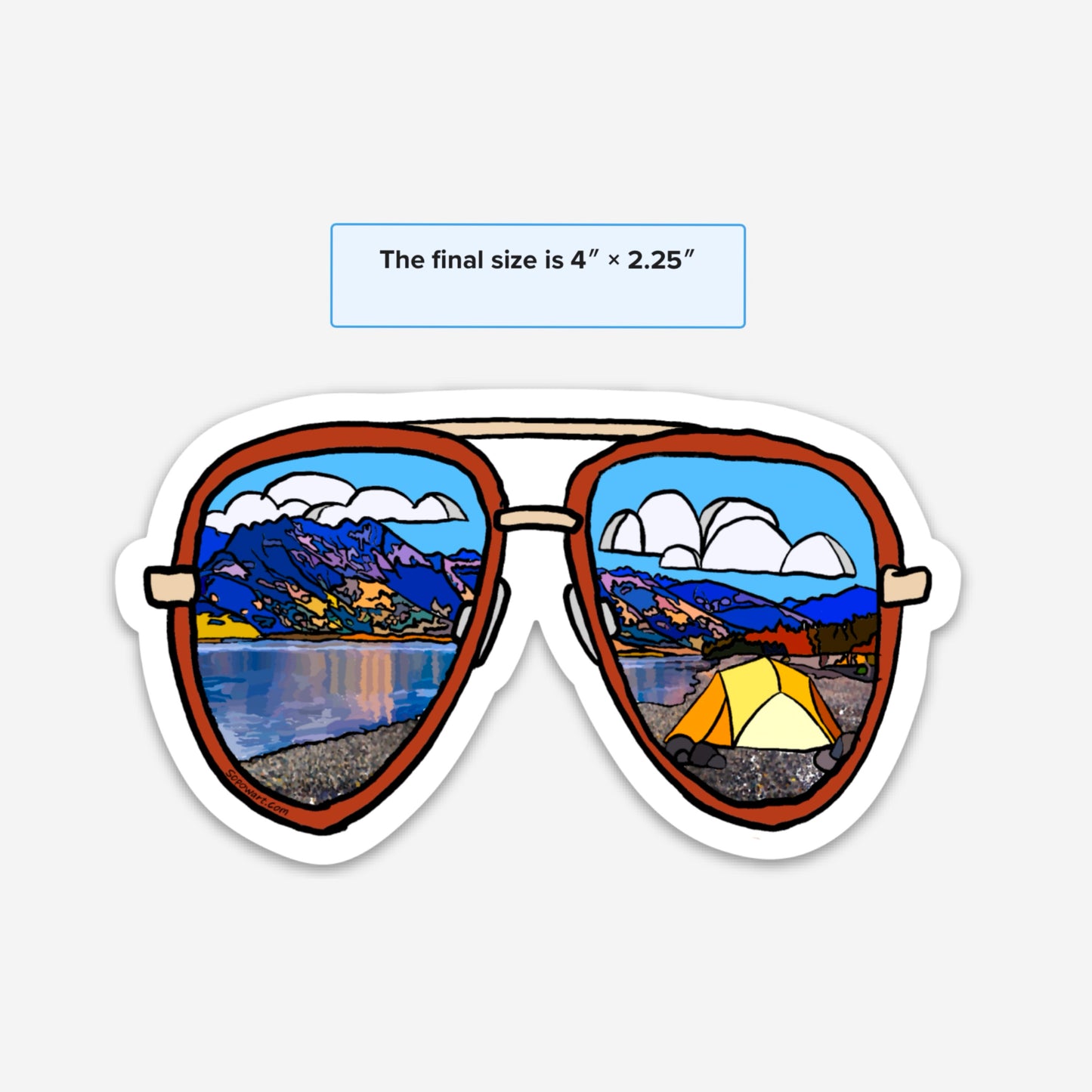 Sunglasses Vinyl Sticker