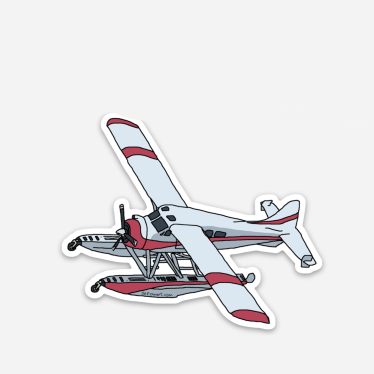 Plane Vinyl Sticker