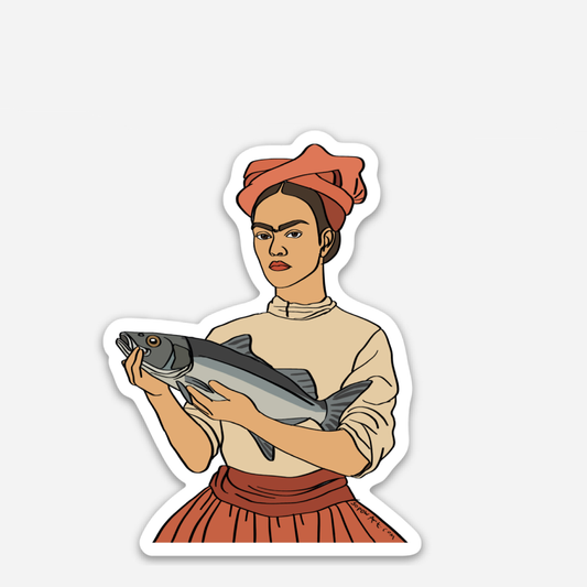 Frida's Fish Vinyl Sticker