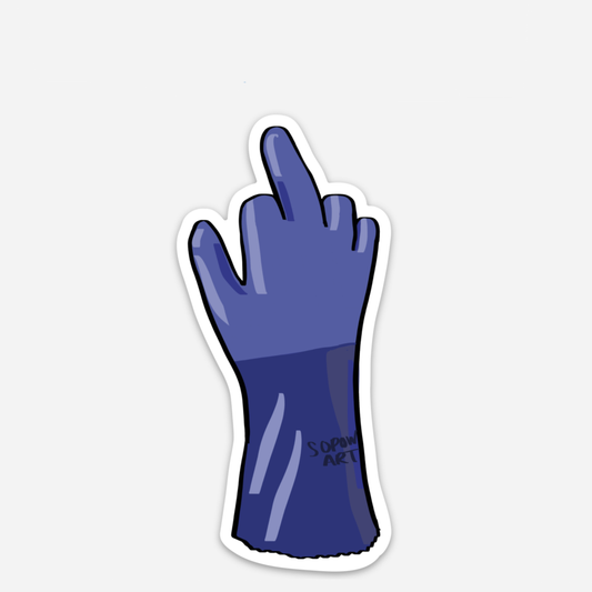 Flip Off Vinyl Sticker