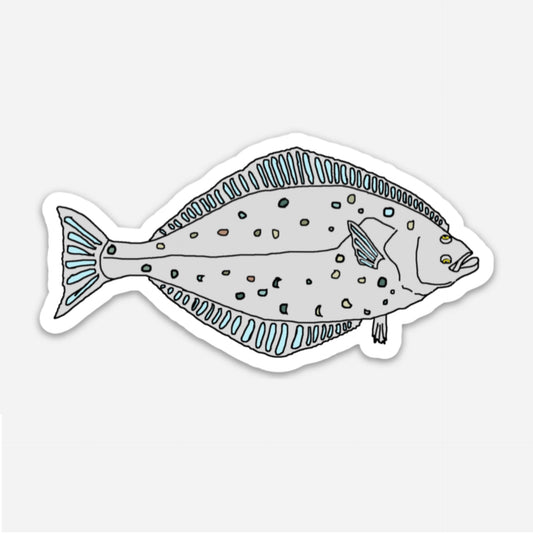 Halibut Vinyl Sticker