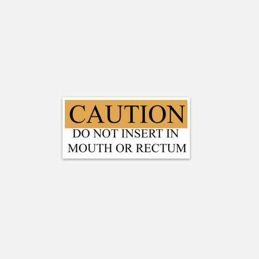 Caution Vinyl Sticker