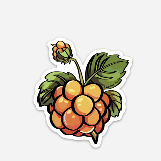 Salmonberry Vinyl Sticker